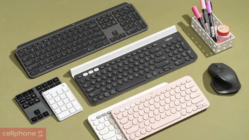 Bàn phím Bluetooth Logitech K480 với khe cắm thiết bị di động