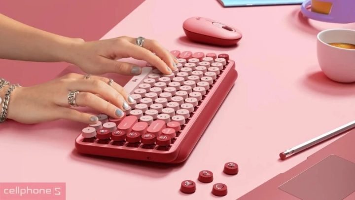 Bàn phím Logitech Bluetooth với thiết kế tối giản, hiện đại