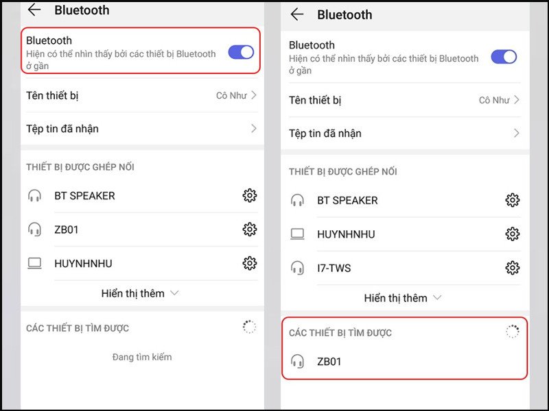 Bật Bluetooth trên iPhone và tìm kiếm tai nghe