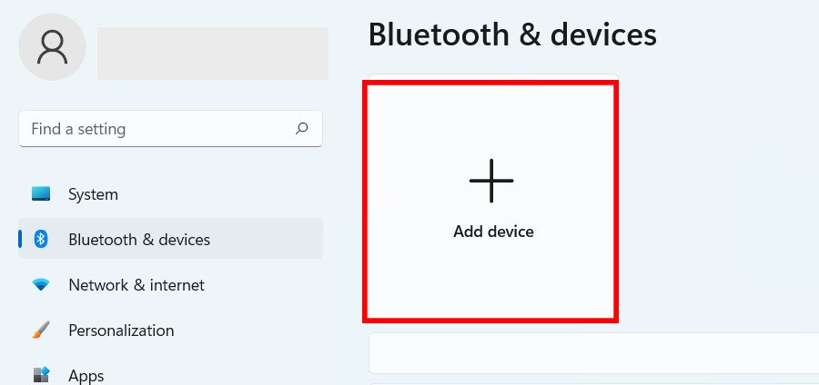 Bật Bluetooth và chọn Thêm thiết bị trên máy tính Dell
