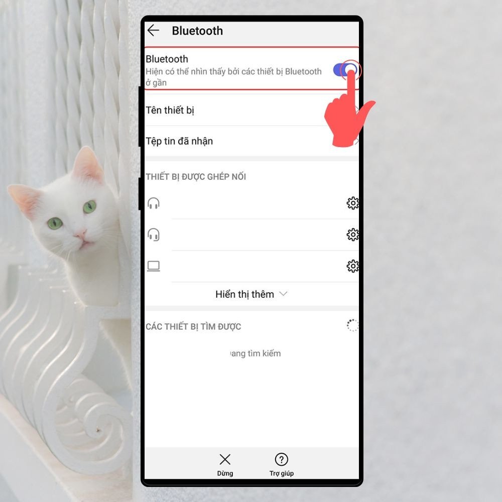 Bật tính năng Bluetooth trên điện thoại OPPO