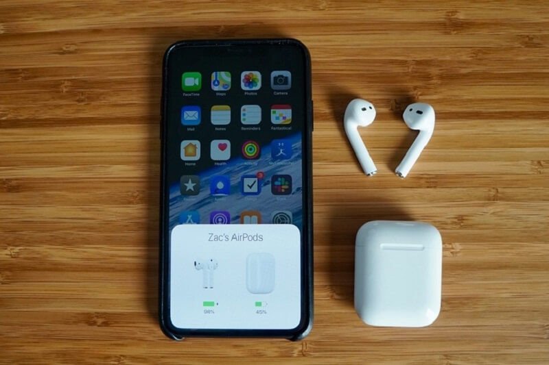 Biểu tượng Bluetooth bật/tắt trong Trung tâm điều khiển của iPhone