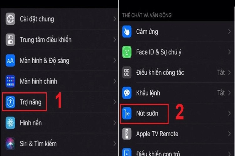 Các bước cụ thể để tắt khẩu lệnh tai nghe Bluetooth trên iPhone với thiết bị có nút sườn.