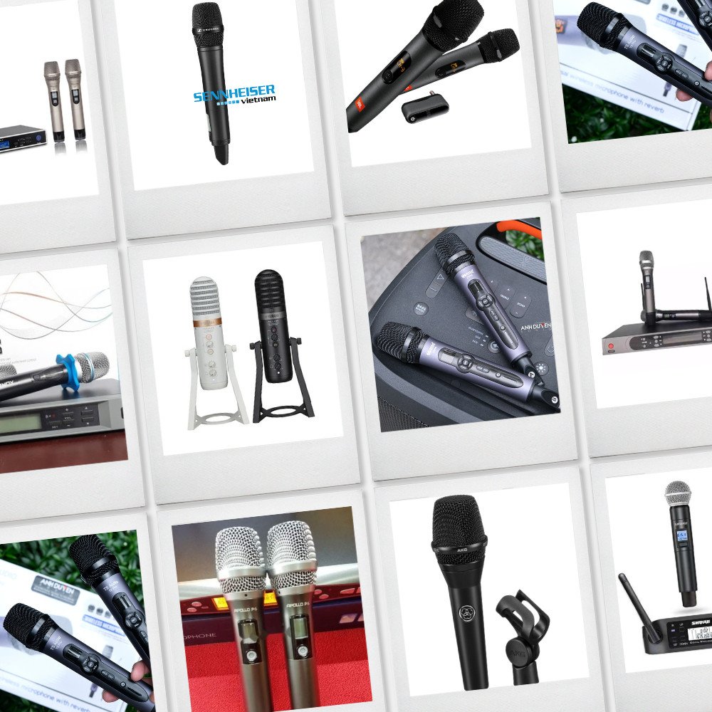Các loại micro phổ biến, tương tự sự đa dạng của tai nghe trên thị trường