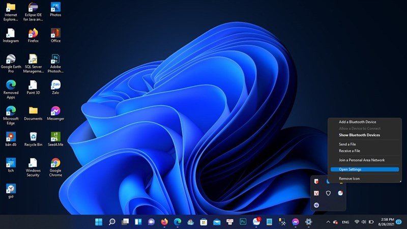 Cài đặt Bluetooth &amp; thiết bị trên Windows 11, nơi quản lý các thiết bị Bluetooth đã kết nối.