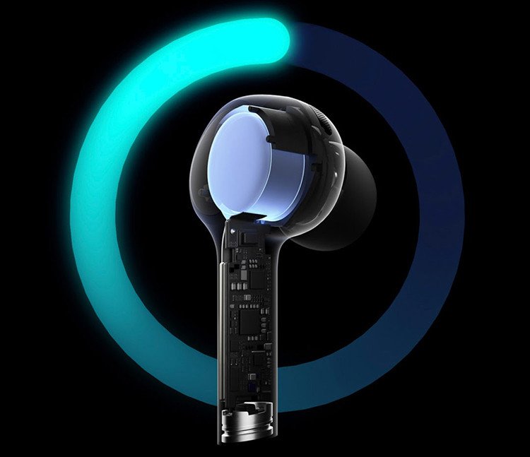 Cận cảnh driver 12mm của tai nghe Xiaomi Air 2 Pro, mang lại âm thanh mạnh mẽ