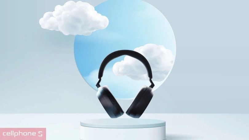 cận cảnh earcup và đệm tai mềm mại của tai nghe Sennheiser Momentum 4
