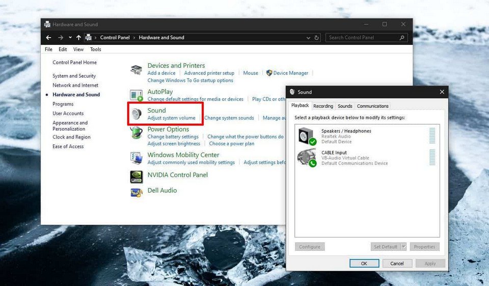 Cập nhật chế độ cài đặt Windows để quản lý âm thanh tai nghe
