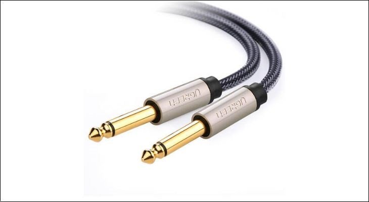 Cấu tạo jack cắm âm thanh loại TS đơn giản với tín hiệu mono