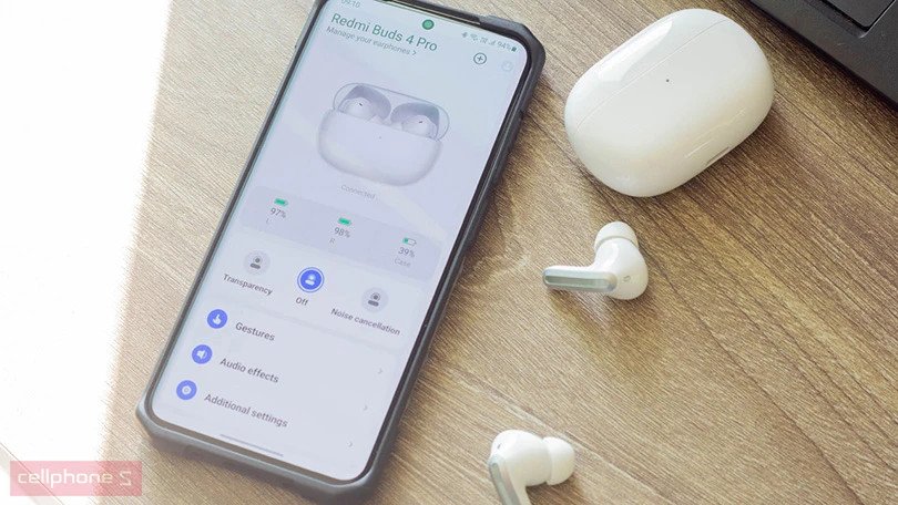 Chất lượng âm thanh sống động của tai nghe Xiaomi Buds 4 Pro
