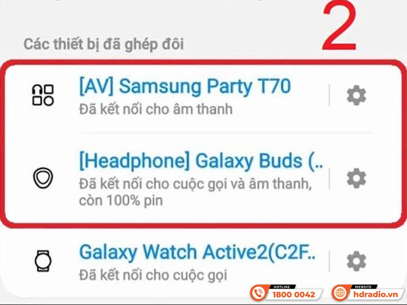 Chọn loa Bluetooth thứ hai để kết nối trên Android