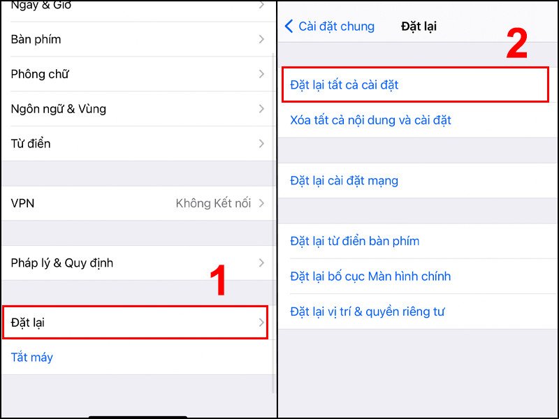 Đặt lại cài đặt mạng trên iPhone có thể giúp khắc phục vấn đề kết nối Bluetooth với AirPods