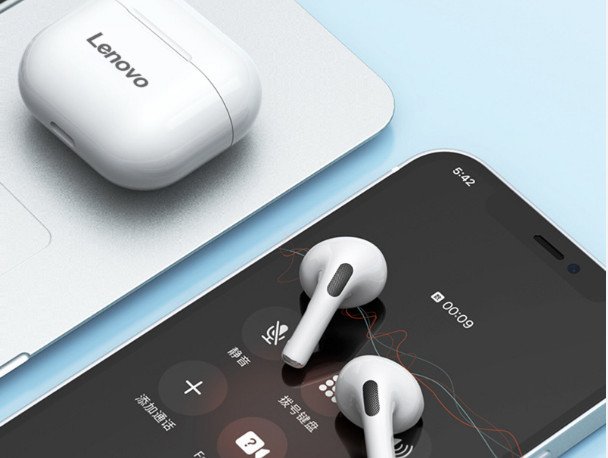 Điện thoại hiển thị danh sách thiết bị Bluetooth, sẵn sàng kết nối tai nghe Lenovo Thinkplus