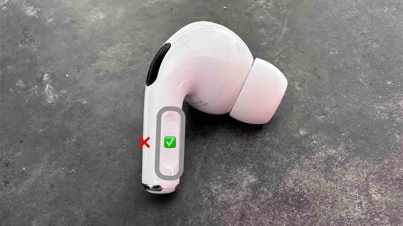 Điều khiển âm lượng và các tính năng tai nghe AirPods