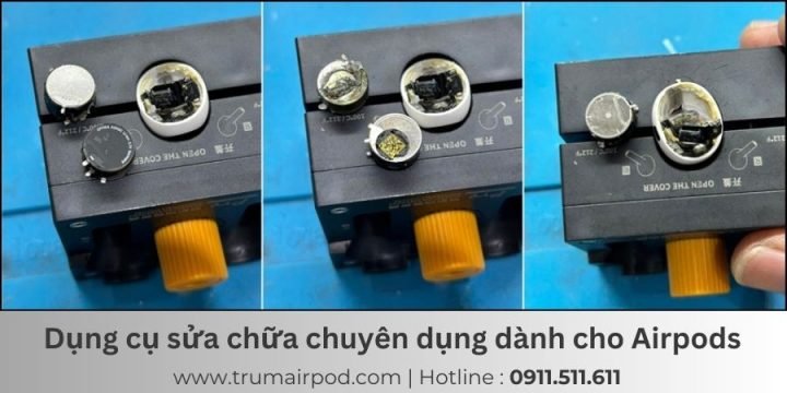 Dụng cụ chuyên dụng trong quy trình sửa tai nghe Airpod