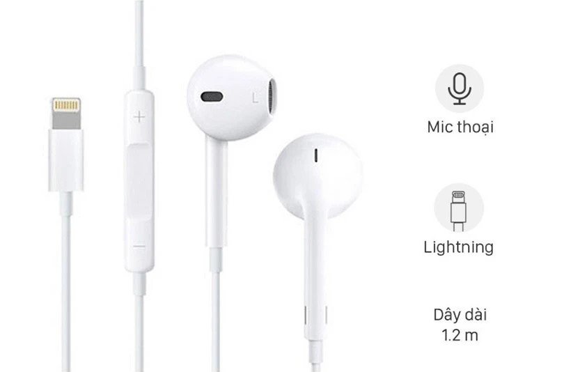 EarPods cổng Lightning kết nối trực tiếp với iPhone