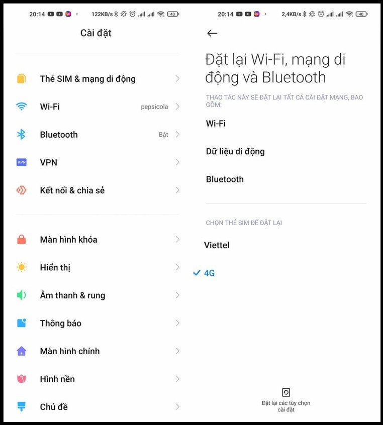Giao diện cài đặt Bluetooth trên điện thoại Android, minh họa việc bật và ghép nối tai nghe AVA+.