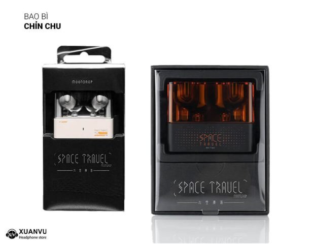 Hộp bao bì và phụ kiện của tai nghe Moondrop Space Travel