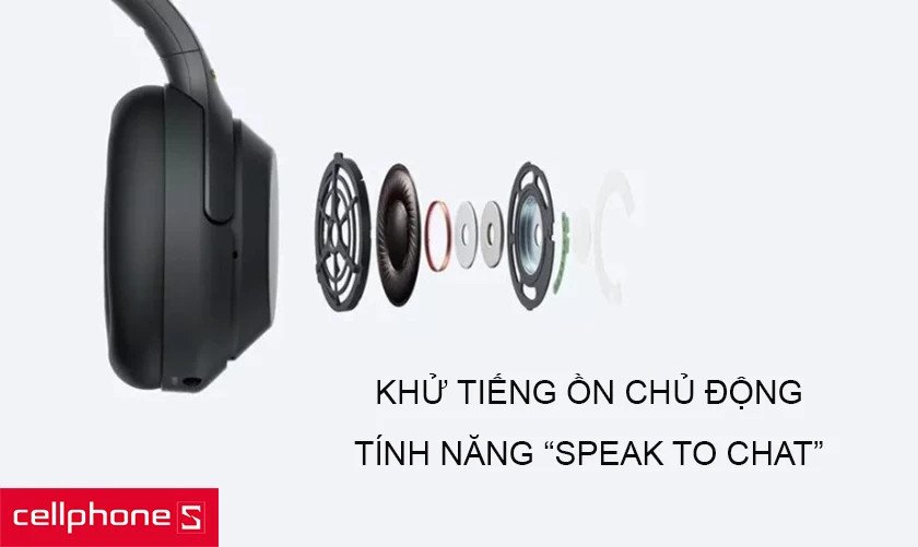 Kết nối không dây Bluetooth 5.0 và đa điểm trên tai nghe Sony WH-1000XM4