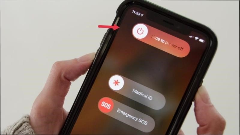 Khởi động lại điện thoại để sửa lỗi không ghép nối được Bluetooth