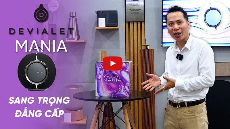 Loa Devialet Mania với thiết kế sang trọng, phù hợp mọi không gian