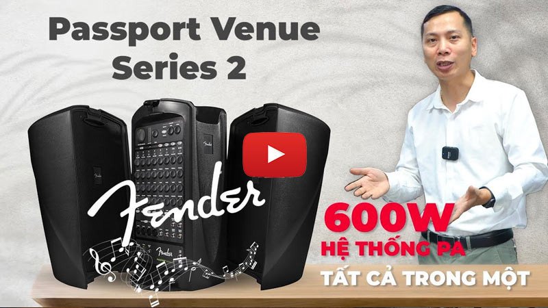 Loa Fender Passport Venue Series 2 với thiết kế vali dễ di chuyển