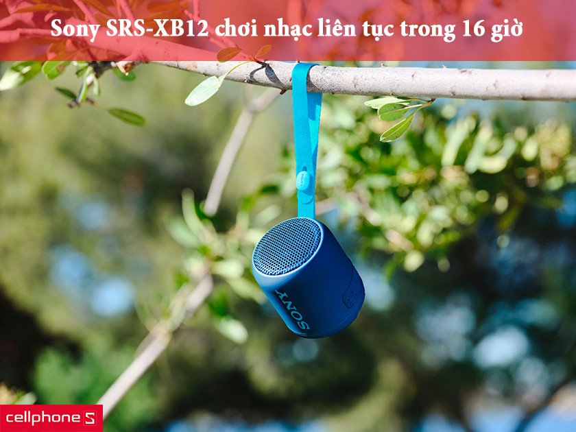 Loa Sony bluetooth SRS-XB12 với thời lượng pin lên đến 16 giờ, sẵn sàng cho mọi cuộc vui