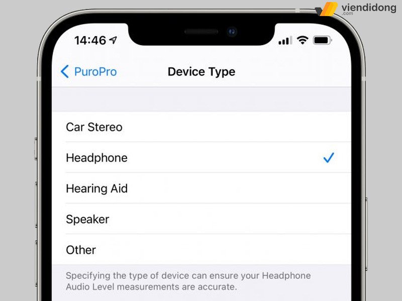 Màn hình cài đặt Bluetooth trên iPhone