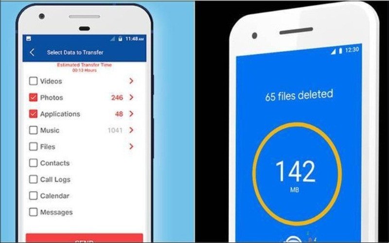 Màn hình ứng dụng JioSwitch, giải pháp chuyển file không dây đa nền tảng cho việc gửi ảnh từ iPhone sang Android.