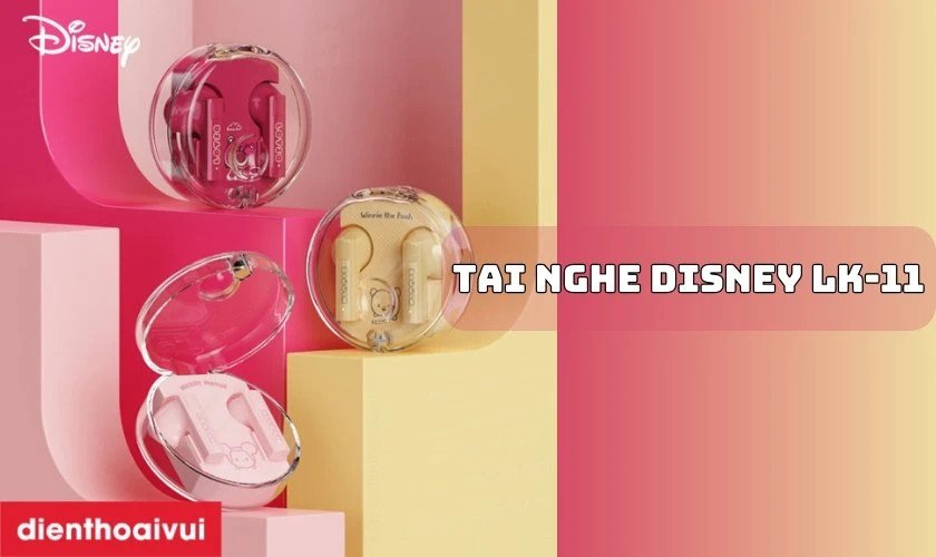 Mẫu tai nghe Disney LK-11 không dây tiện lợi với kết nối Bluetooth 5.3