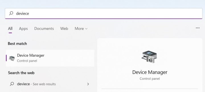 Mở Device Manager để kiểm tra lỗi không bật được Bluetooth trên Win 10