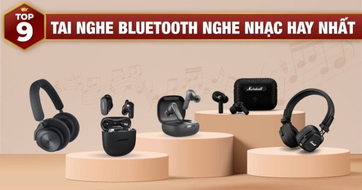 Người đang nghe tai nghe bluetooth nghe nhạc hay
