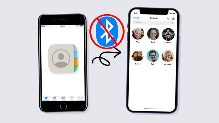 Người dùng cố gắng chuyển danh bạ qua Bluetooth trên iPhone