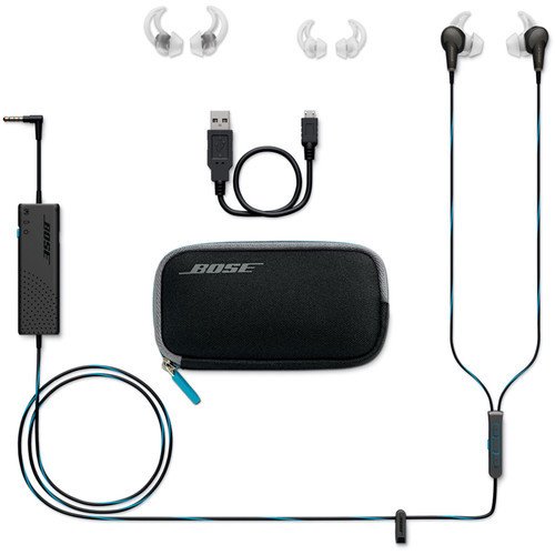 Người dùng trải nghiệm tai nghe Bose QC20 với khả năng chống ồn vượt trội