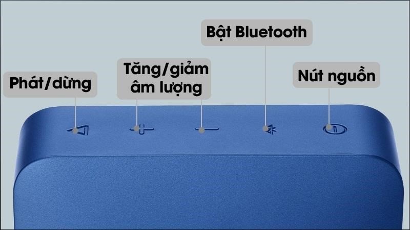Nhấn giữ nút nguồn để reset loa Bluetooth khi thiết bị bị đơ