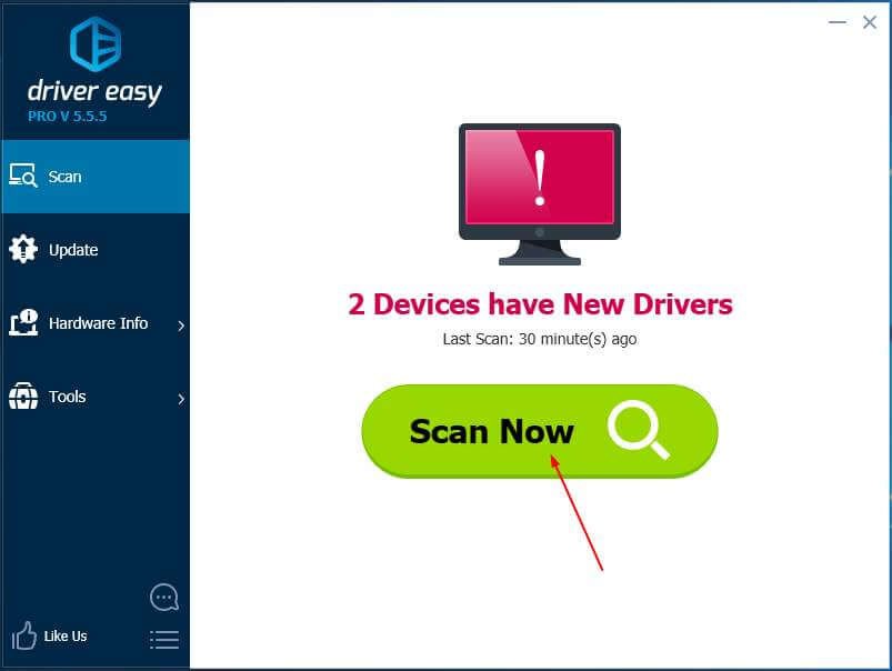 Phần mềm Driver Easy giúp quét và tìm driver bị thiếu hoặc lỗi trên Windows