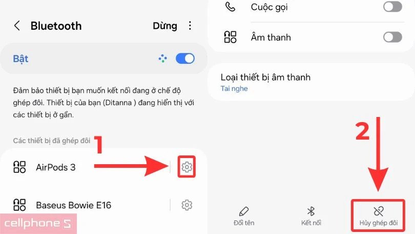 Reset tai nghe Bluetooth để khắc phục lỗi kết nối
