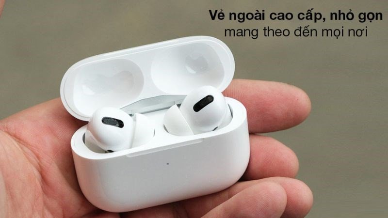Sắc trắng quen thuộc của tai nghe Apple AirPods Pro