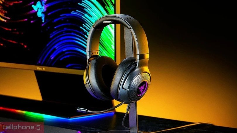 Sản phẩm tai nghe gaming Razer với thiết kế hiện đại