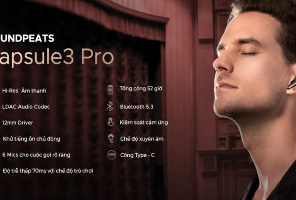 Tai Nghe True Wireless Chống Ồn Hires Soundpeats Capsule3 Pro