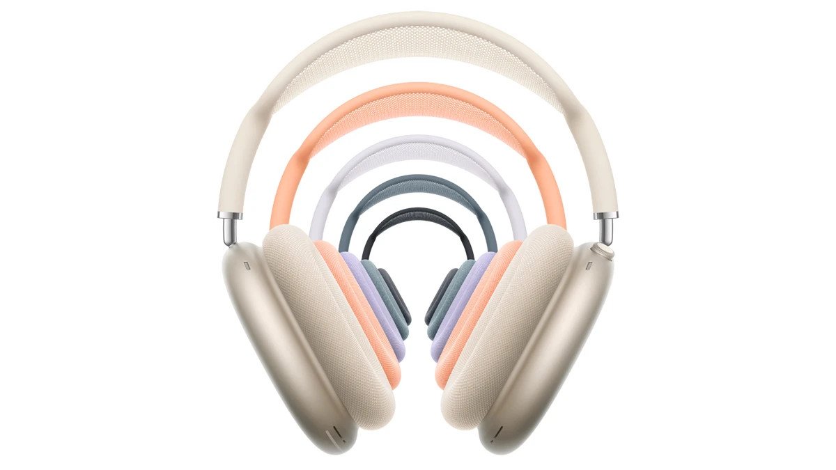 Tai nghe chụp tai AirPods Max màu bạc sang trọng