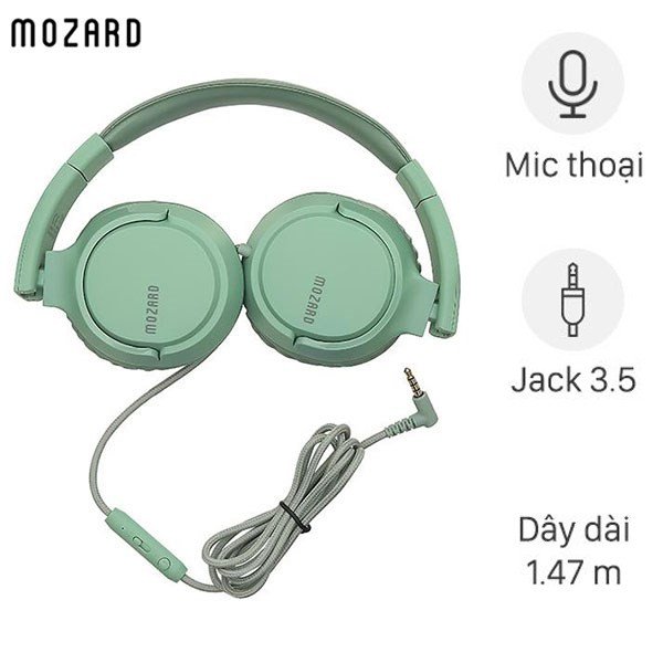 Tai nghe chụp tai Mozard IP-840 với thiết kế gọn gàng, trẻ trung và khả năng cách âm tốt