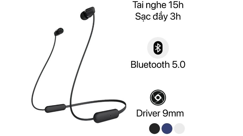 Tai nghe đeo cổ Bluetooth Sony WI-C200