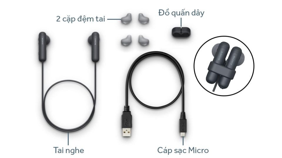 Tai nghe đeo cổ Sony WI-SP500