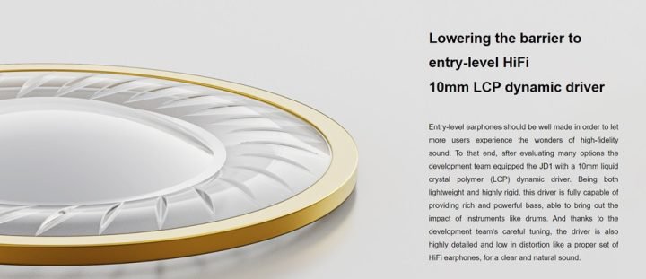 Tai nghe FiiO JD1 Type C thiết kế hợp kim kẽm