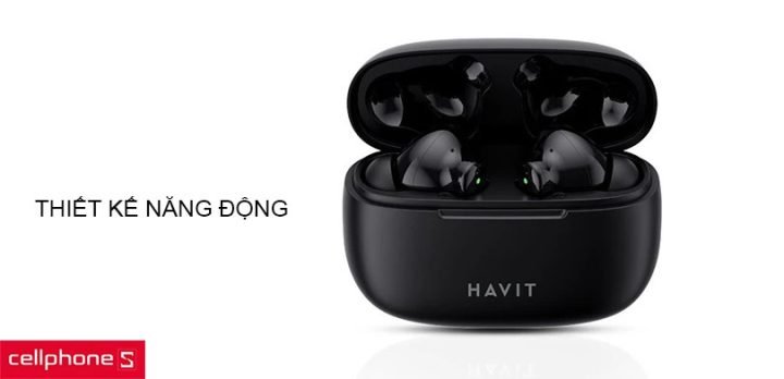 Tai nghe Havit TW 967 nhỏ gọn tiện lợi