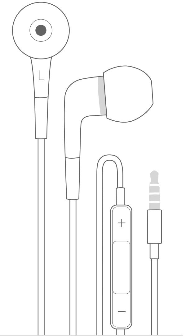 Tai nghe nhét trong tai Apple có mic và điều khiển