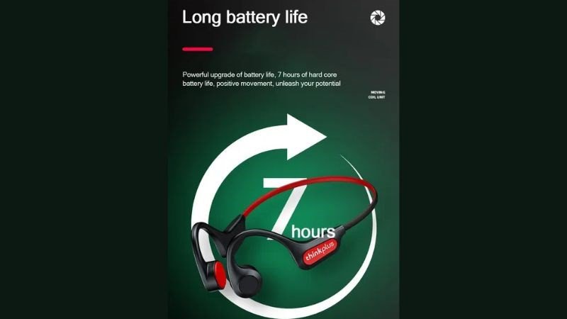 Tai nghe qua xương Lenovo có thời lượng pin lên đến 7h