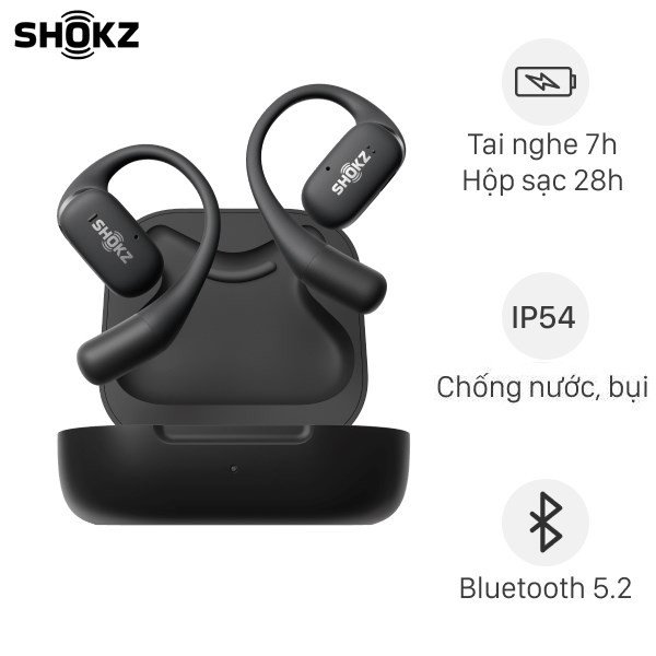 Tai nghe True Wireless Shokz OPENFIT T910 với thiết kế Open-ear và công nghệ DirectPitch