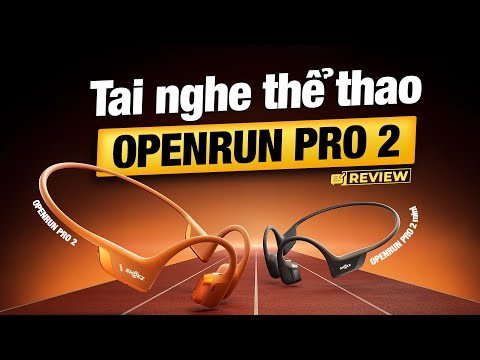 Tai nghe truyền dẫn xương Shokz OPENRUN PRO 2 có mic đàm thoại tốt cho người vận động